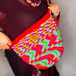 NEW Boho Handmade Crossbody Crochet Bag